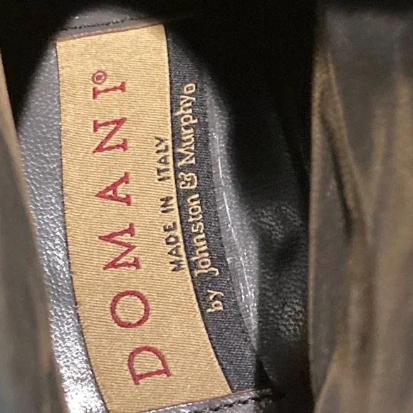 EUC Men’s  Domani Made In Italy Black Leather  Ankle Boots Size 9M - Picture 7 of 9